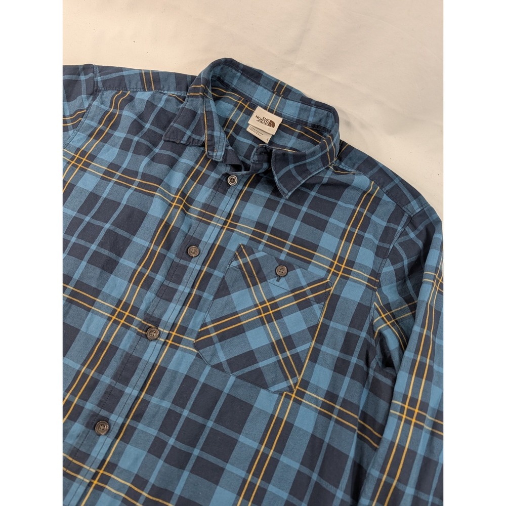 The North Face Plaid Shirt Mens Large Hayden Pass 2.0 Long Sleeve‎ Cotton Casual